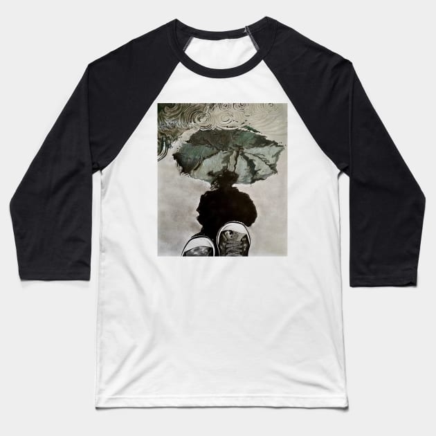 IT WILL RAIN Baseball T-Shirt by kazartsy